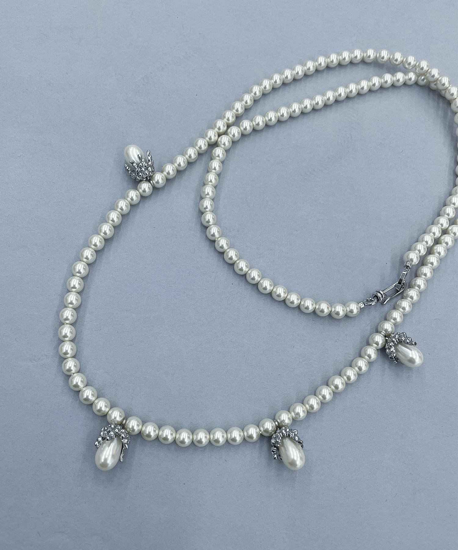 ＜ADER .bijoux＞Lily of the valley pearl long necklace